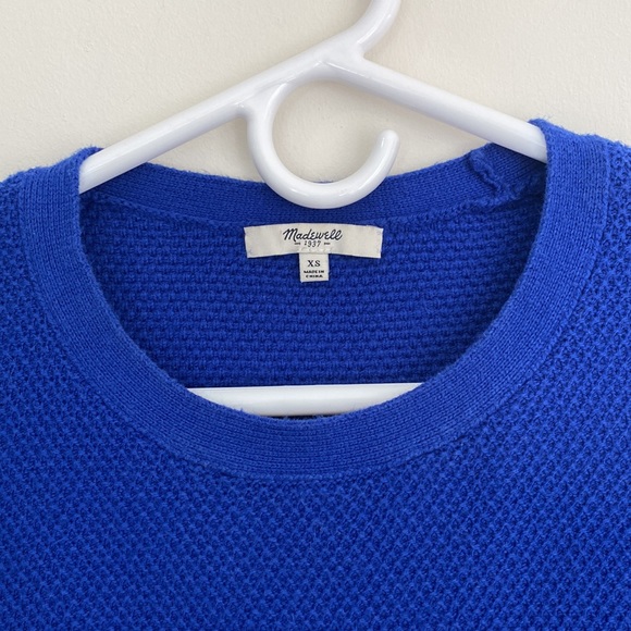 Madewell Feature Pullover Waffle Knit Sweater - Picture 8 of 9